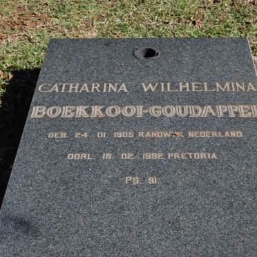 GOUDAPPEL Catharina Wilhelmina, Boekkooi 1905-1982