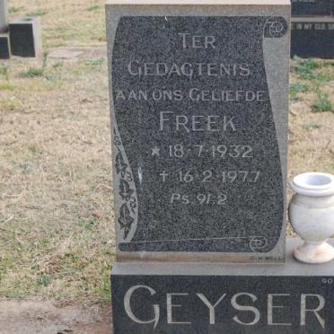 GEYSER Freek 1932-1977