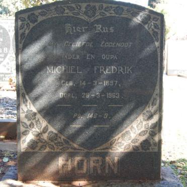 HORN Michiel Fredrik 1897-1963