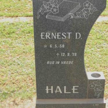 HALE Ernest D. 1958-1978