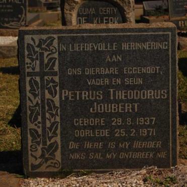 JOUBERT Petrus Theodorus 1937-1971