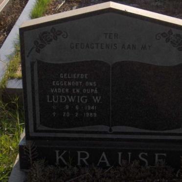 KRAUSE Ludwig W. 1941-1989