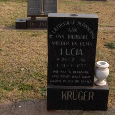 KRÜGER Lucia 1891-1977