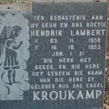 KROUKAMP Hendrik Lambert 1950-1953