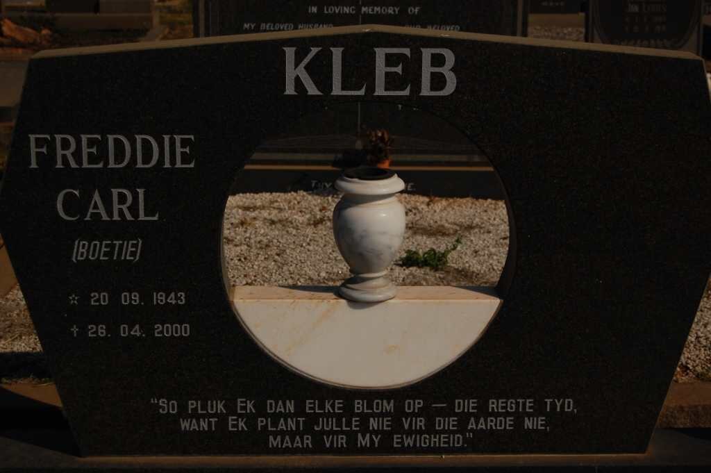 KLEB Freddie Carl 1943-2000