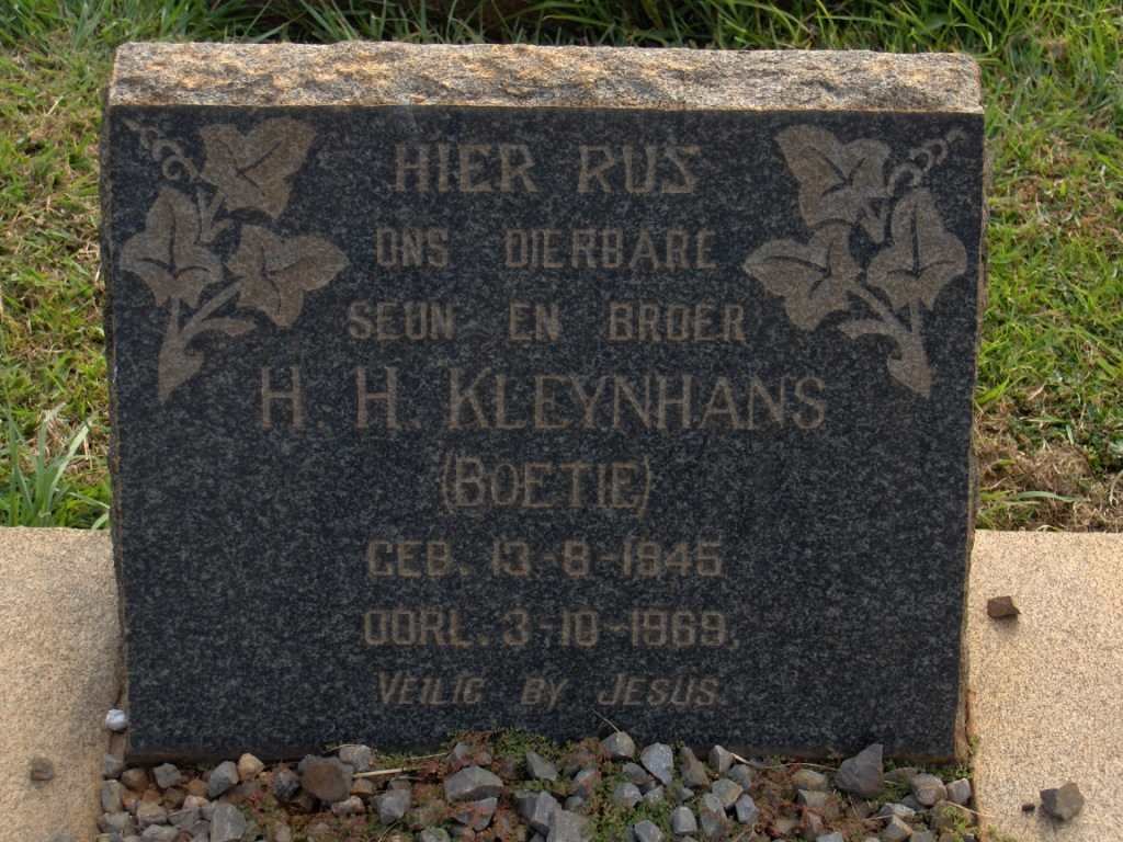 KLEYNHANS H.H. 1945-1969
