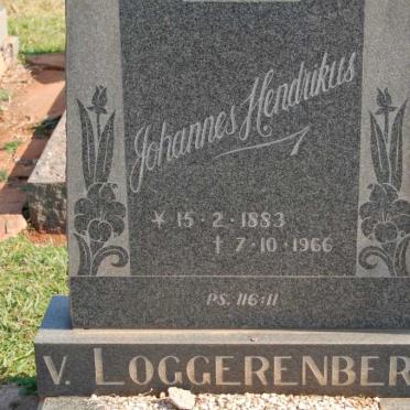 LOGGERENBERG Johannes Hendrikus, van 1883-1966