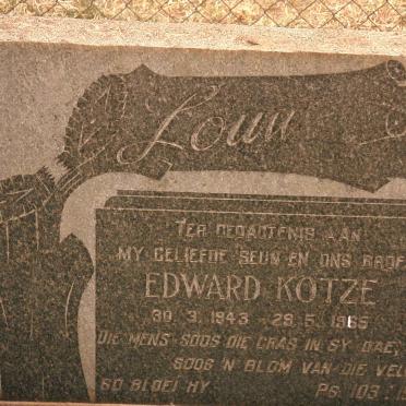 LOUW Edward Kotze 1943-1965