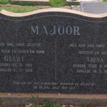 MAJOOR Geert 1910-1968 &amp; Arina 1912-1976