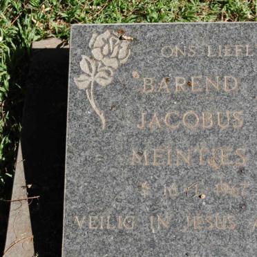 MEINTJIES Barend Jacobus 1967-1967