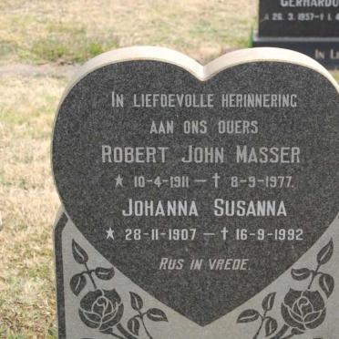 MASSER Robert John 1911-1977 &amp; Johanna Susanna 1907-1992
