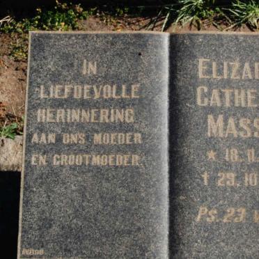 MASSER Elizabeth Catherina 1905-1970