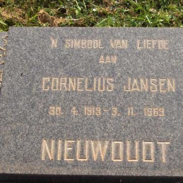 NIEUWOUDT Cornelius Jansen 1919-1969