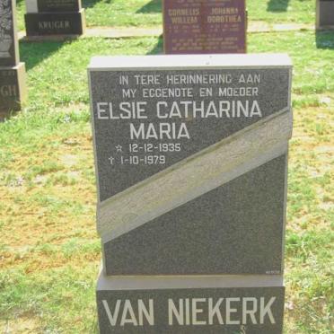 NIEKERK Elsie Catharina Maria, van 1935-1979