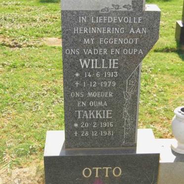 OTTO Willie 1913-1979 & Takkie 1916-1981