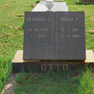OTTO Hendrik J. 1895-1969 &amp; Maria P. 1901-1985
