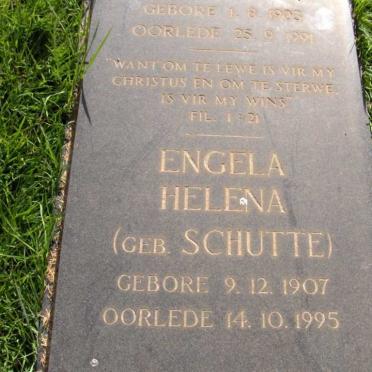 ODENDAAL Engela Helena nee SCHUTTE 1907-1995