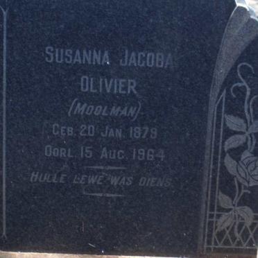 OLIVIER Willem Andries Stefanus 1876-1949 &amp; Susanna Jacoba MOOLMAN 1879-1964