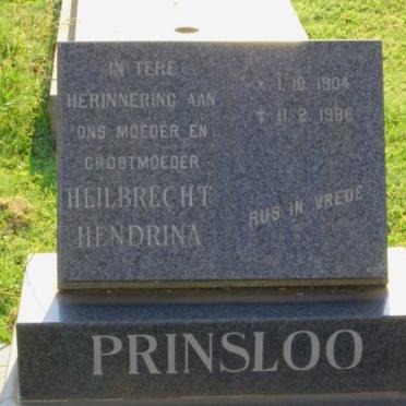 PRINSLOO Heilbrecht Hendrina 1904-1986