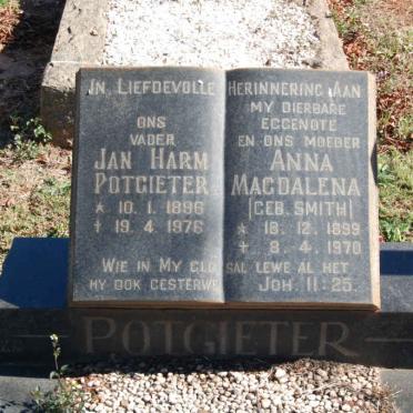 POTGIETER Jan Harm 1896-1976 &amp; Anna Magdalena SMITH 1899-1970