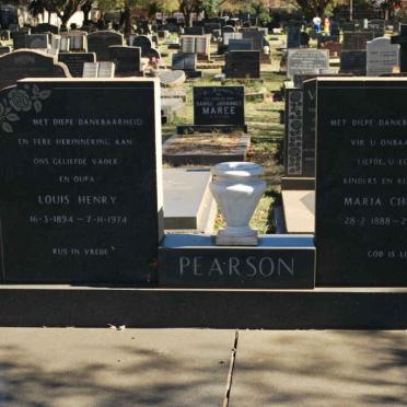 PEARSON Louis Henry 1894-1974 &amp; Maria Christina 1888-1970