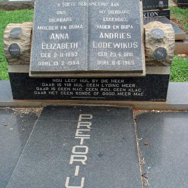 PRETORIUS Andries Lodewikus &amp; Anna Elizabeth