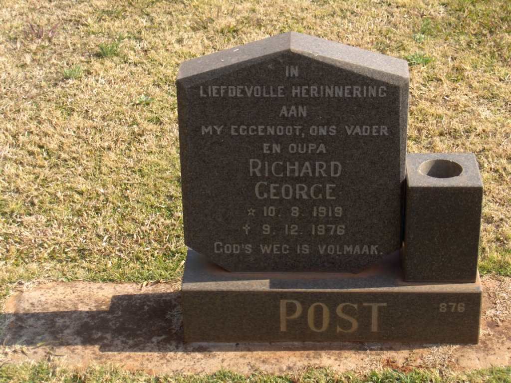 POST Richard George 1919-1976