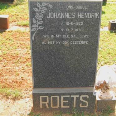 ROETS Johannes Hendrik 1923-1978
