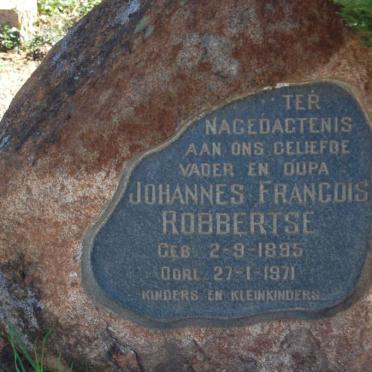 ROBBERTSE Johannes Francois 1895-1971