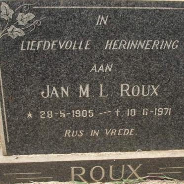 ROUX Jan M.L. 1905-1971