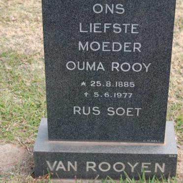 ROOYEN Rooy, van 1885-1977