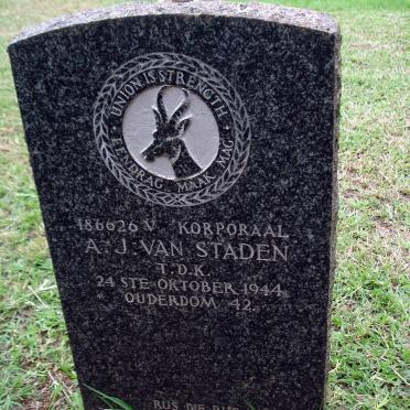 STADEN A.J., van 1902-1944