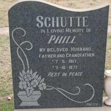 SCHUTTE Phill 1917-1977