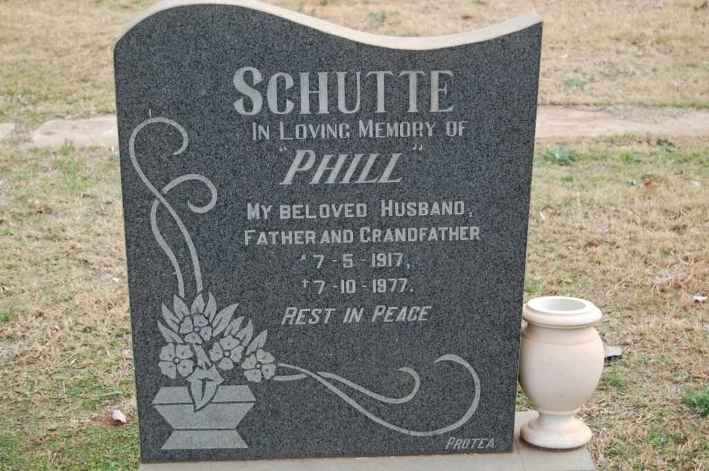 SCHUTTE Phill 1917-1977
