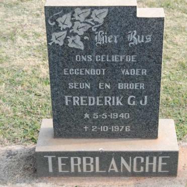 TERBLANCHE Frederik G.J. 1940-1976