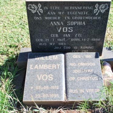 VOS Willem Lambert 1912-1995 &amp; Anna Sophia VAN ZYL 1921-1988