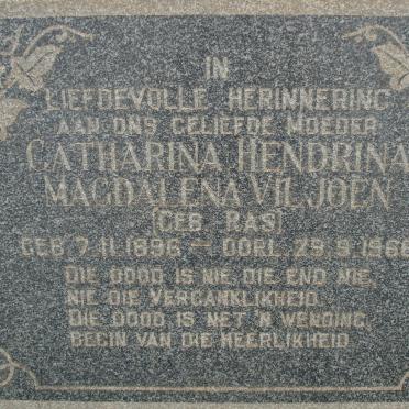 VILJOEN Catharina Hendrina Magdalena nee RAS 1896-1966