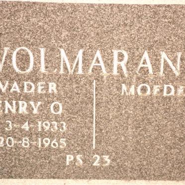 WOLMARANS Henry O. 1933-1965