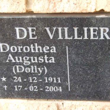 VILLIERS Dorothea Augusta, de 1911-2004
