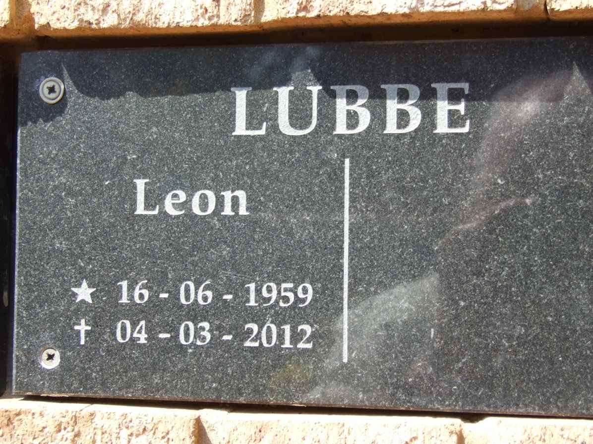 LUBBE Leon 1959-2012
