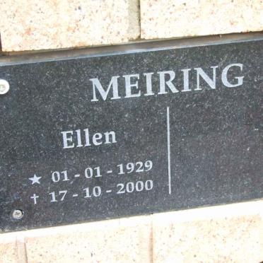 MEIRING Ellen 1929-2000