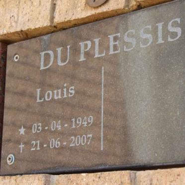 PLESSIS Louis. du 1949-2007