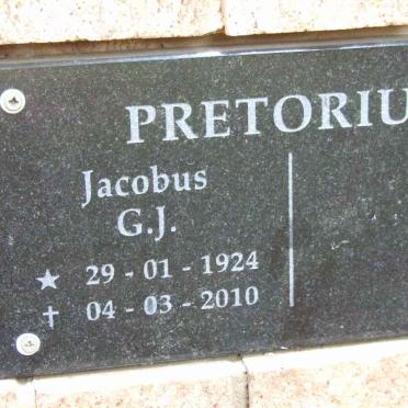 PRETORIUS Jacobus G.J. 1924-2010