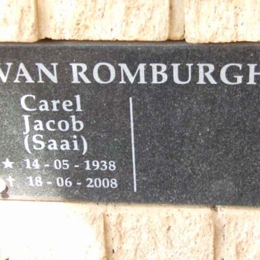 ROMBURGH Carel Jacob, van 1938-2008