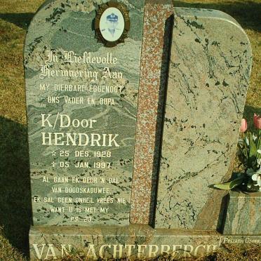ACHTERBERGH Hendrik, van 1928-1997