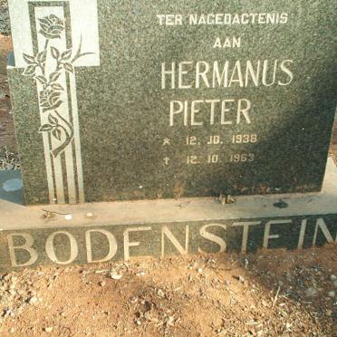 BODENSTEIN  Hermanus Pieter 1938-1963