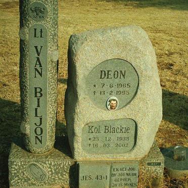 BILJON Blackie, van  1938-2002 :: VAN BILJON Deon 1965-1995