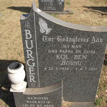 BURGER Ben 1936-1991
