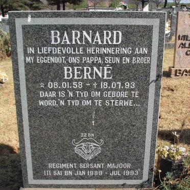 BARNARD Berne 1958-1993