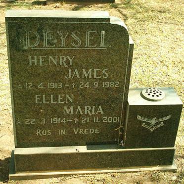 DEYSEL Henry James 1913-1982 &amp; Ellen Maria 1914-2001